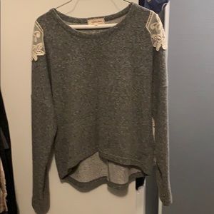 Anthropologie Lilis doot croquet Gray size S